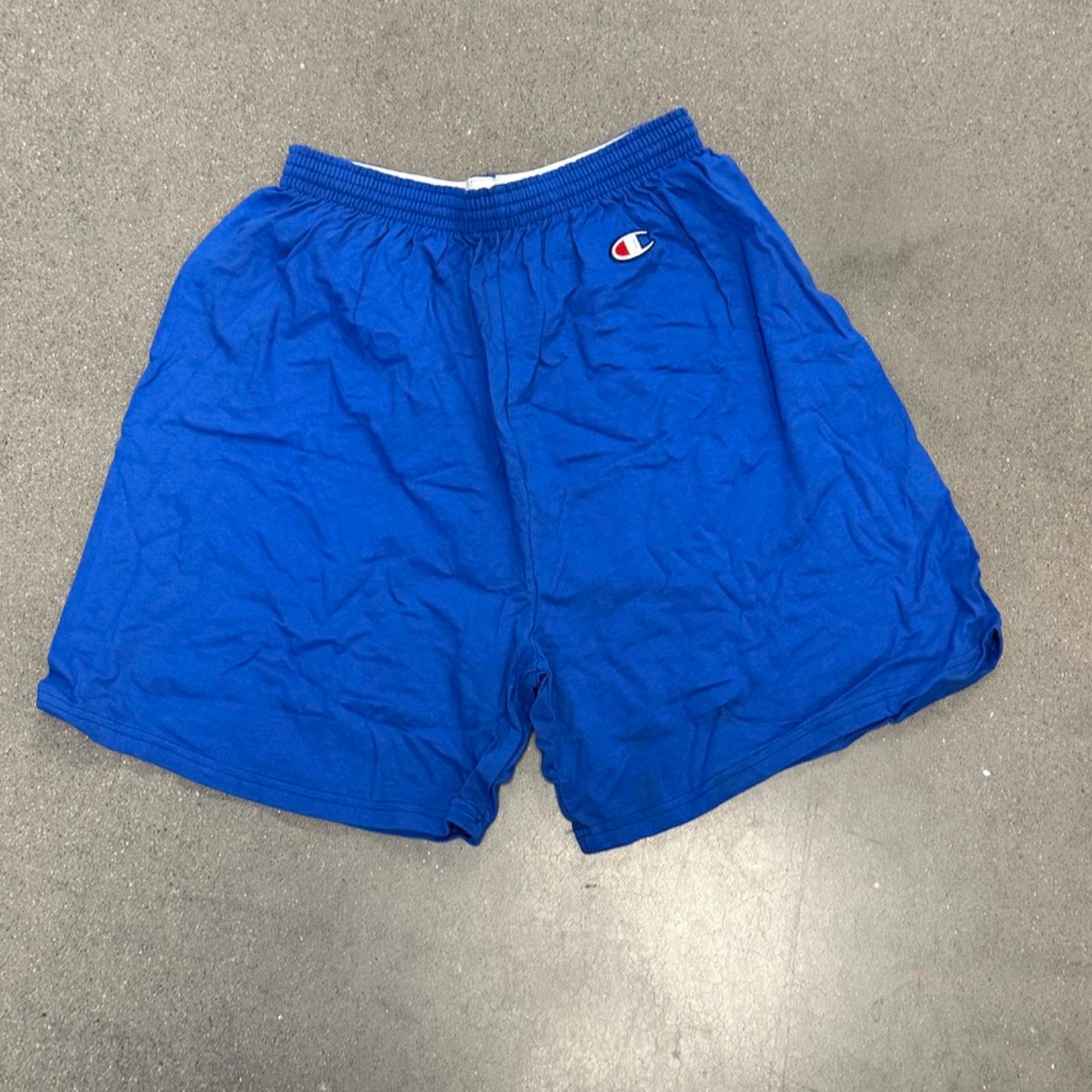 Vintage 90s powder Blue Champion Mini Logo Mens L 36-38 Shorts 4.5 Inseam