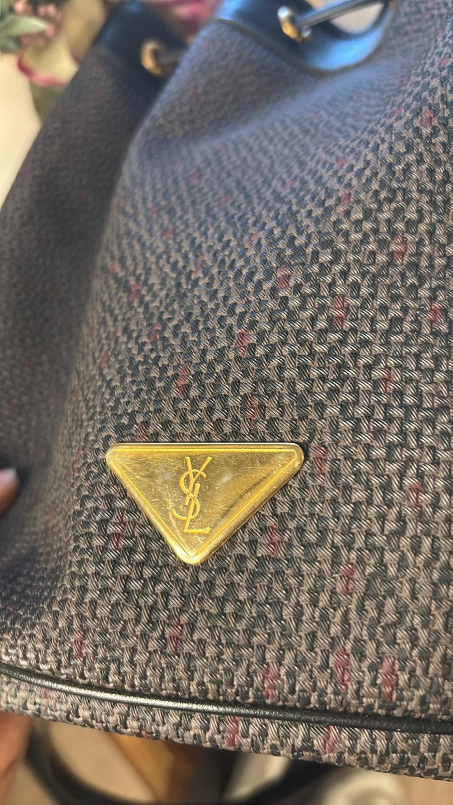 Vintage Pre-owned YSL bucket bag.