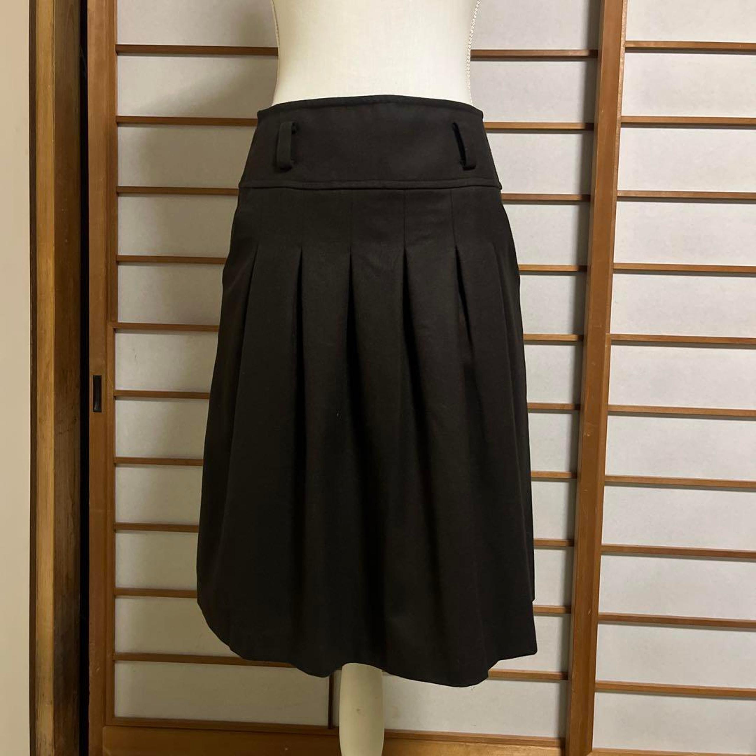 Pleated Skirt, Dark Brown, Size 6 - MICHAEL Michael Kors