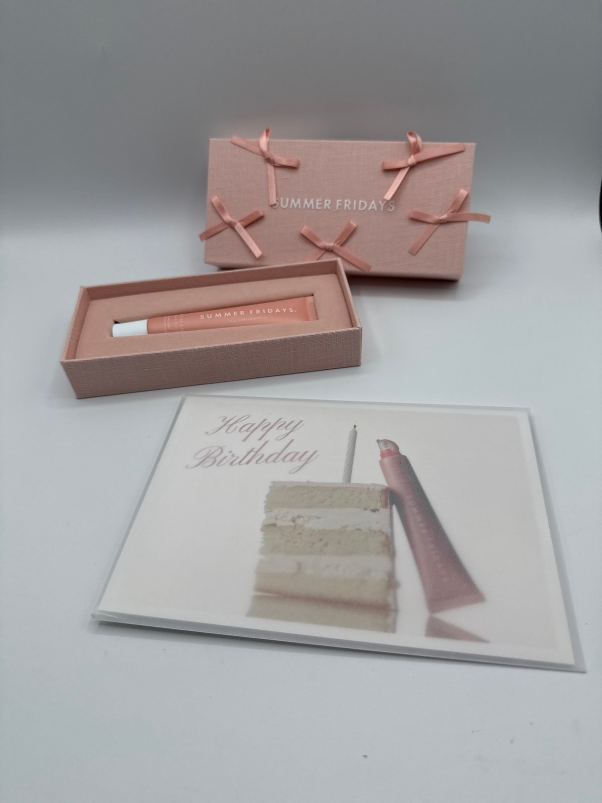 Summer Fridays limited edition pr box.