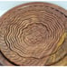 Vintage Large Handmade Carved Rosewood Collapsible Basket