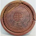Vintage Large Handmade Carved Rosewood Collapsible Basket