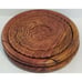 Vintage Large Handmade Carved Rosewood Collapsible Basket