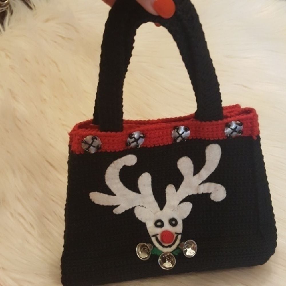 LITTLE GIRLS CHRISTMAS REINDEER PURSE