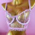 pink mesh Lingerie Set