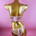 pink mesh Lingerie Set