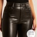 Abercrombie And Fitch Vegan Black Leather Pants The Skinny High Rise Curve Love