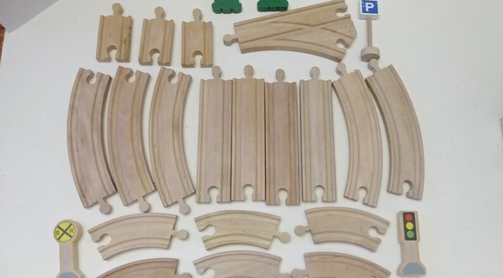 Thomas the Train Railroad Wood Tracks,Replacement Pieces Train Tracks