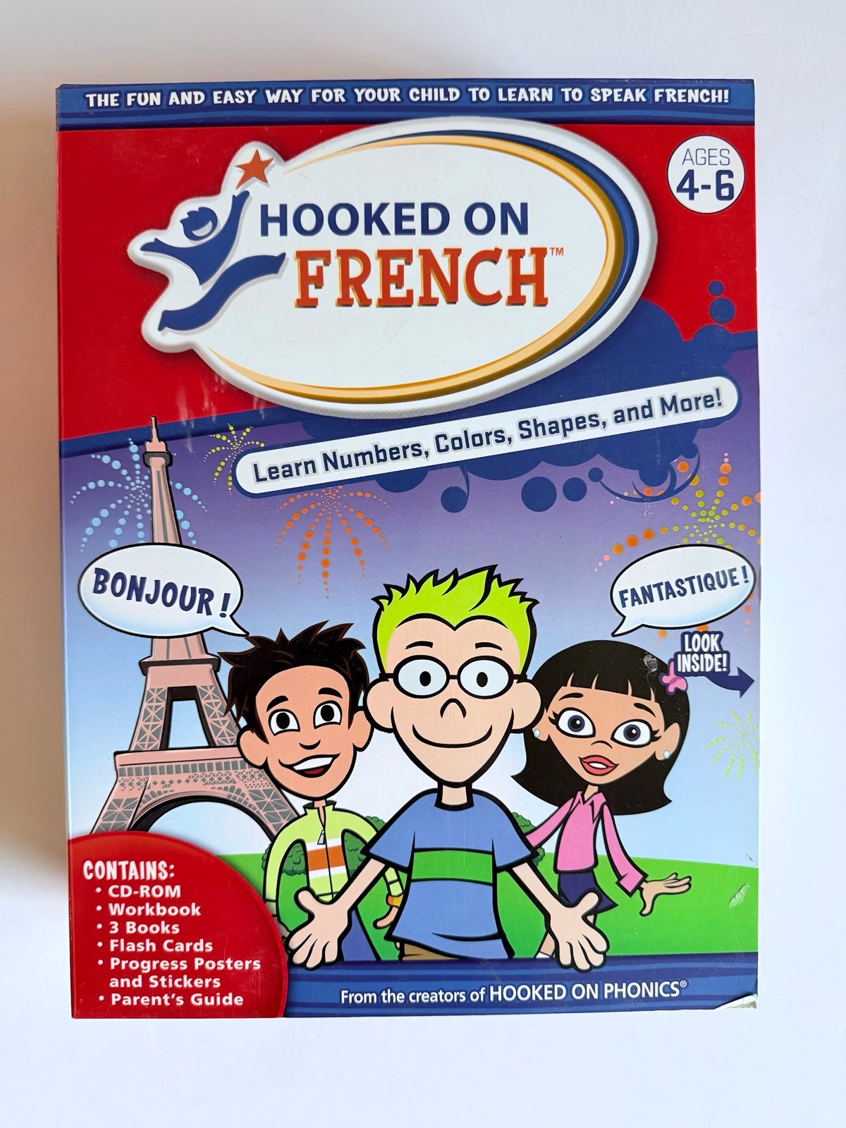 Hooked on Phonics French 3 Level Program Foreign Language Homeschool Educational