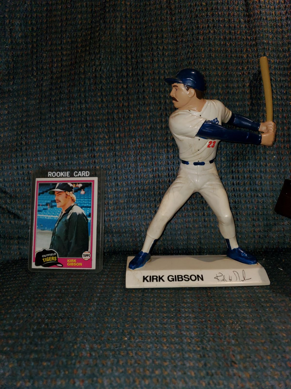 Kirk Gibson statue and Rookie card