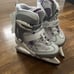 Bladerunner by Rollerblade Micro Ice Girls Adjustable Ice Skates 12J-2, White/Pi