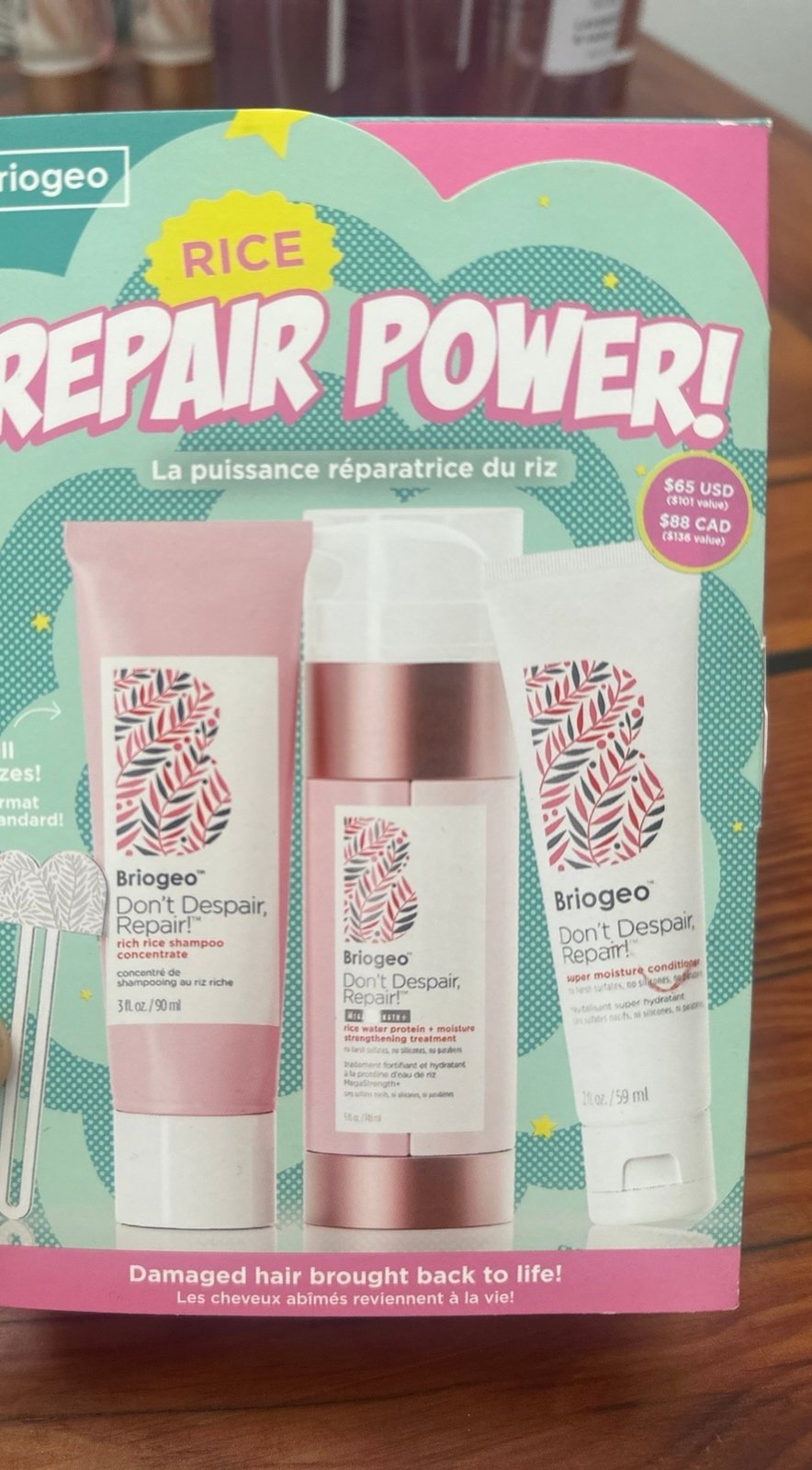 Briogeo repair power set /limited edition