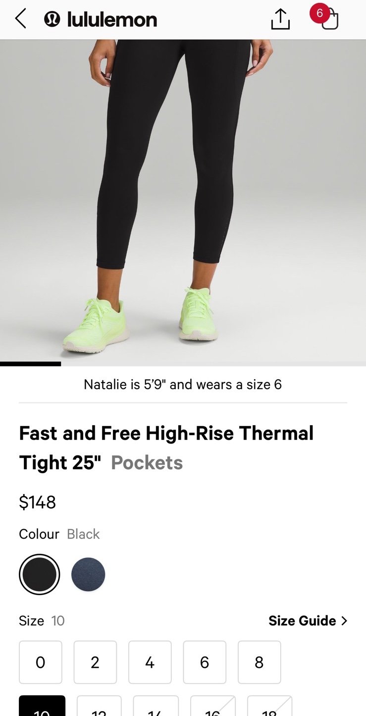 Lululemon Fast and Free Thermal Tight