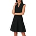Ted Baker Dress Womens Sze 3 Medium Black Sharnn Mini Stitch Knit Skater Preppy