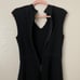 Ted Baker Dress Womens Sze 3 Medium Black Sharnn Mini Stitch Knit Skater Preppy