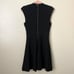 Ted Baker Dress Womens Sze 3 Medium Black Sharnn Mini Stitch Knit Skater Preppy