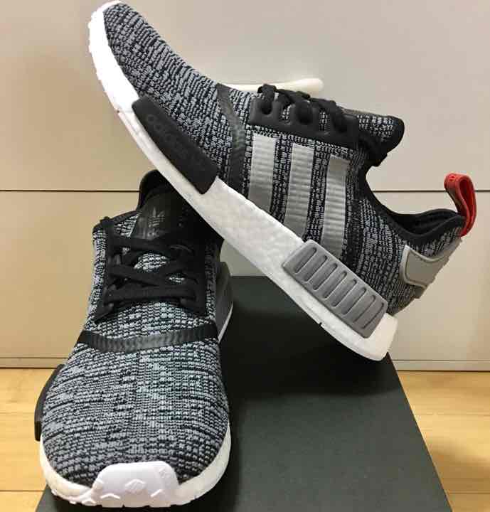 NMD R_1 Glitch Camo Black Grey Red M9US