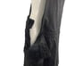 NWT William Rast 30 Black Faux Leather Overall Pants Front Zip Pocket Adjustable