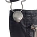 NWT William Rast 30 Black Faux Leather Overall Pants Front Zip Pocket Adjustable