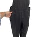 NWT William Rast 30 Black Faux Leather Overall Pants Front Zip Pocket Adjustable