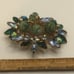 VTG JULIANA RHINESTONES CLUSTER BROOCH GREENS