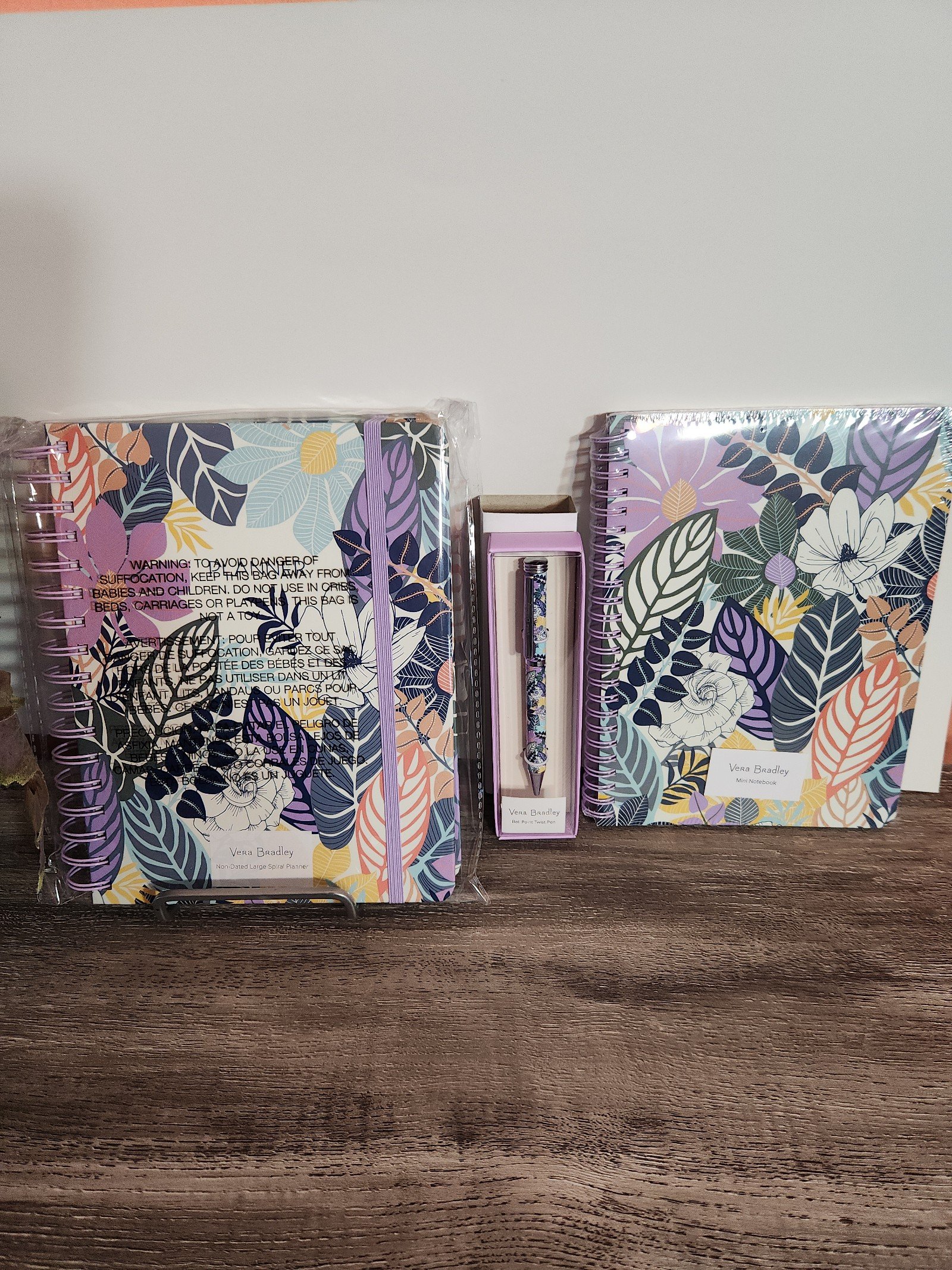 Vera Bradley Palm Floral Planner Bundle - NWT
