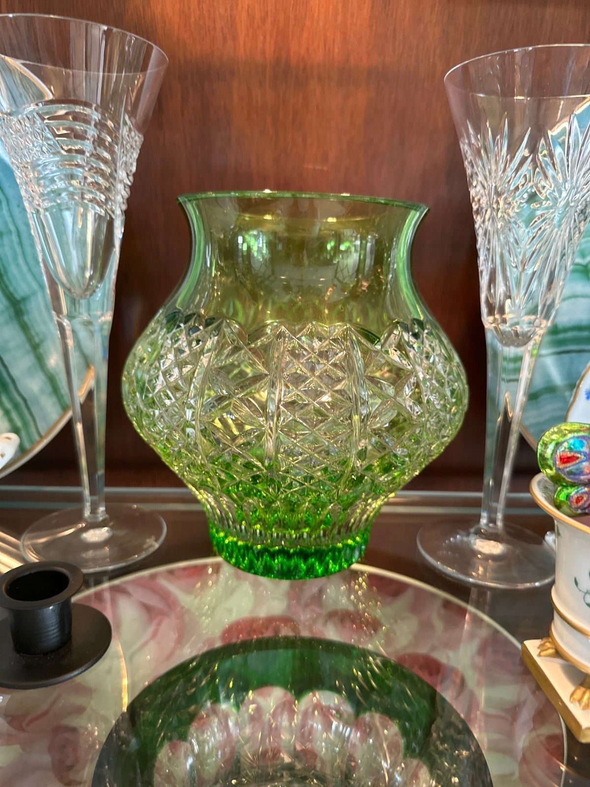 Waterford crystal fleurology lime vase