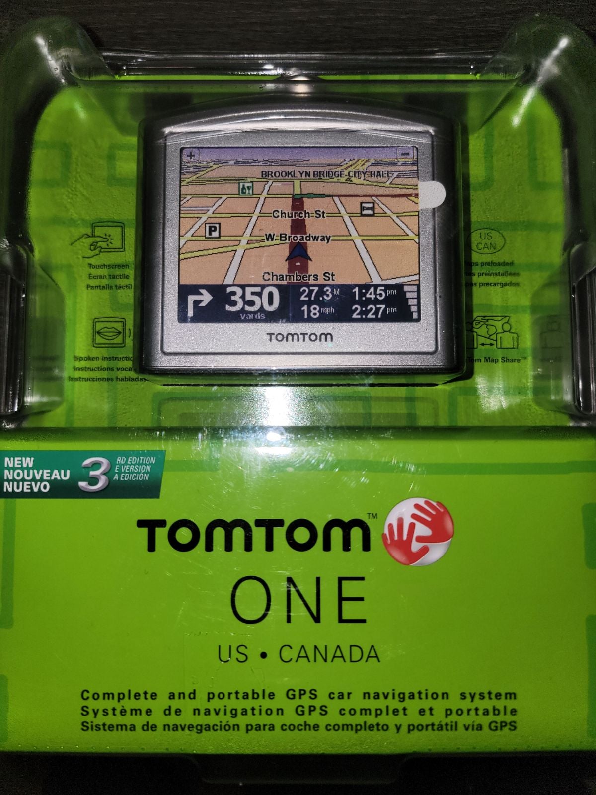 New in Box TOMTOM ONE w/case