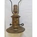 Vintage Mid-Century Modern Retro Milk Glass Brass Base Lamp Lighting