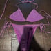 Purple triangl swimsuit