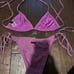 Purple triangl swimsuit