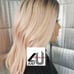 Celebrity pinkgold rose ombre wavy lace
