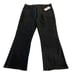 NWT 7 for all mankind High Waist Slim Kick Jeans in Coated Black Size 32
