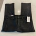 NWT 7 for all mankind High Waist Slim Kick Jeans in Coated Black Size 32