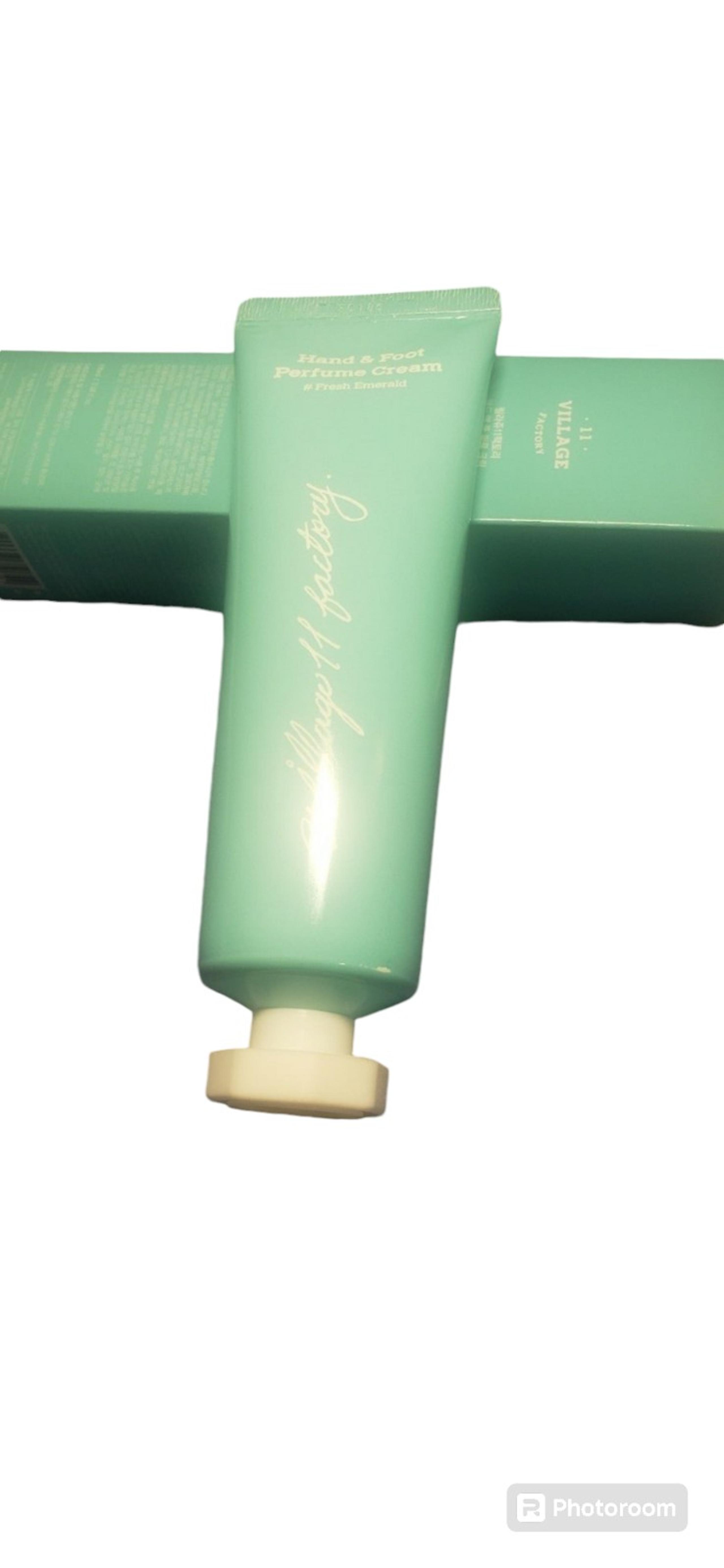 Village Factory Hand and Foot Cream, Fresh Emerald,  New in Box