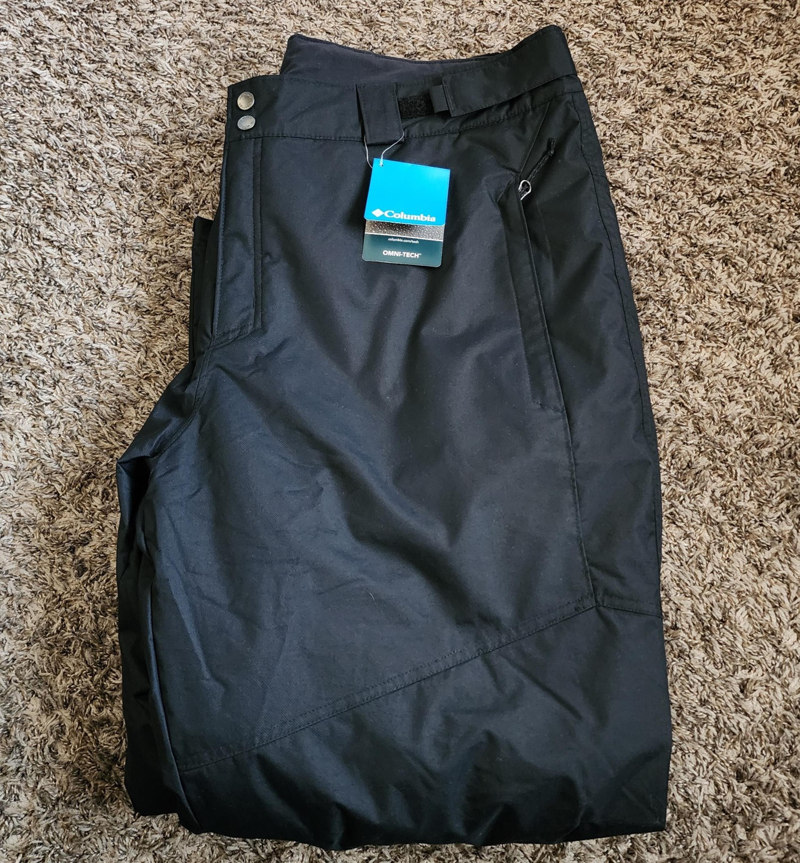 NWT Columbia Black Bugaboo IV Omni Tech Insulated Ski Snow Pants Men's 2X