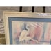 Vintage 1980's Framed Art Deco Revival Pastel Crane Birds Lithograph by Madden