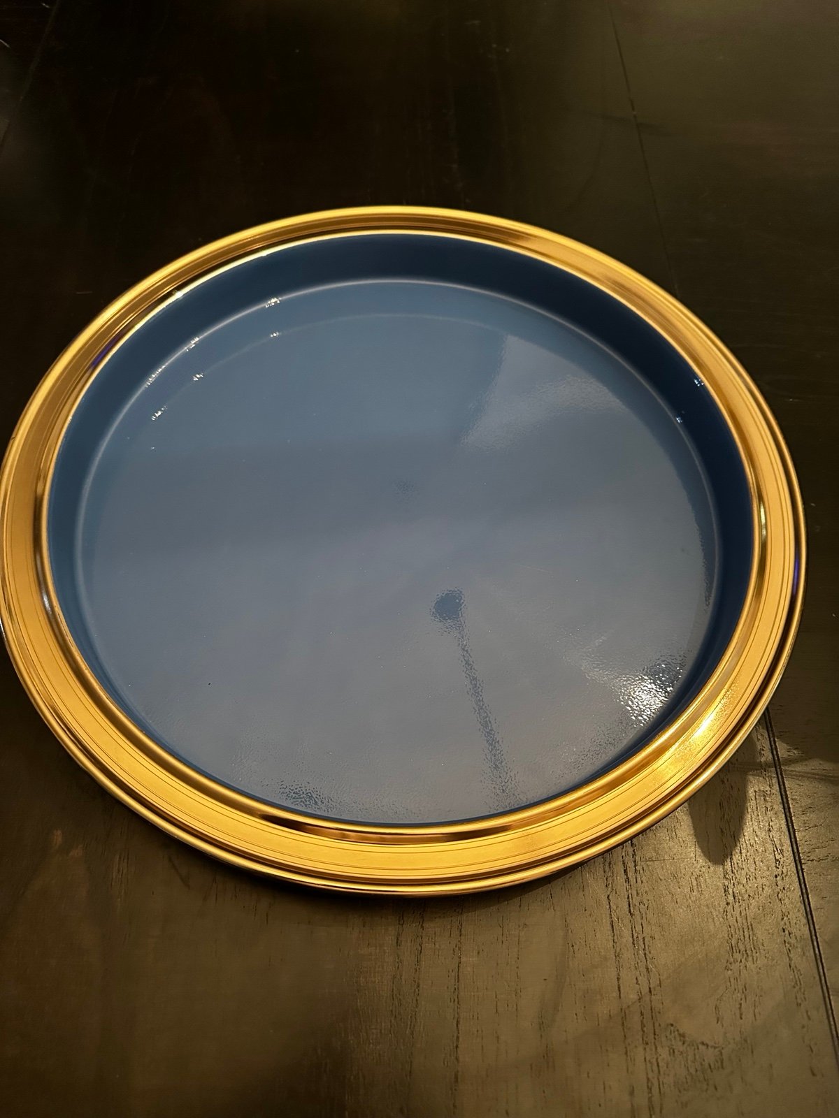 FIESTA Copper Lapis Bar Tray Blue NEW 14”