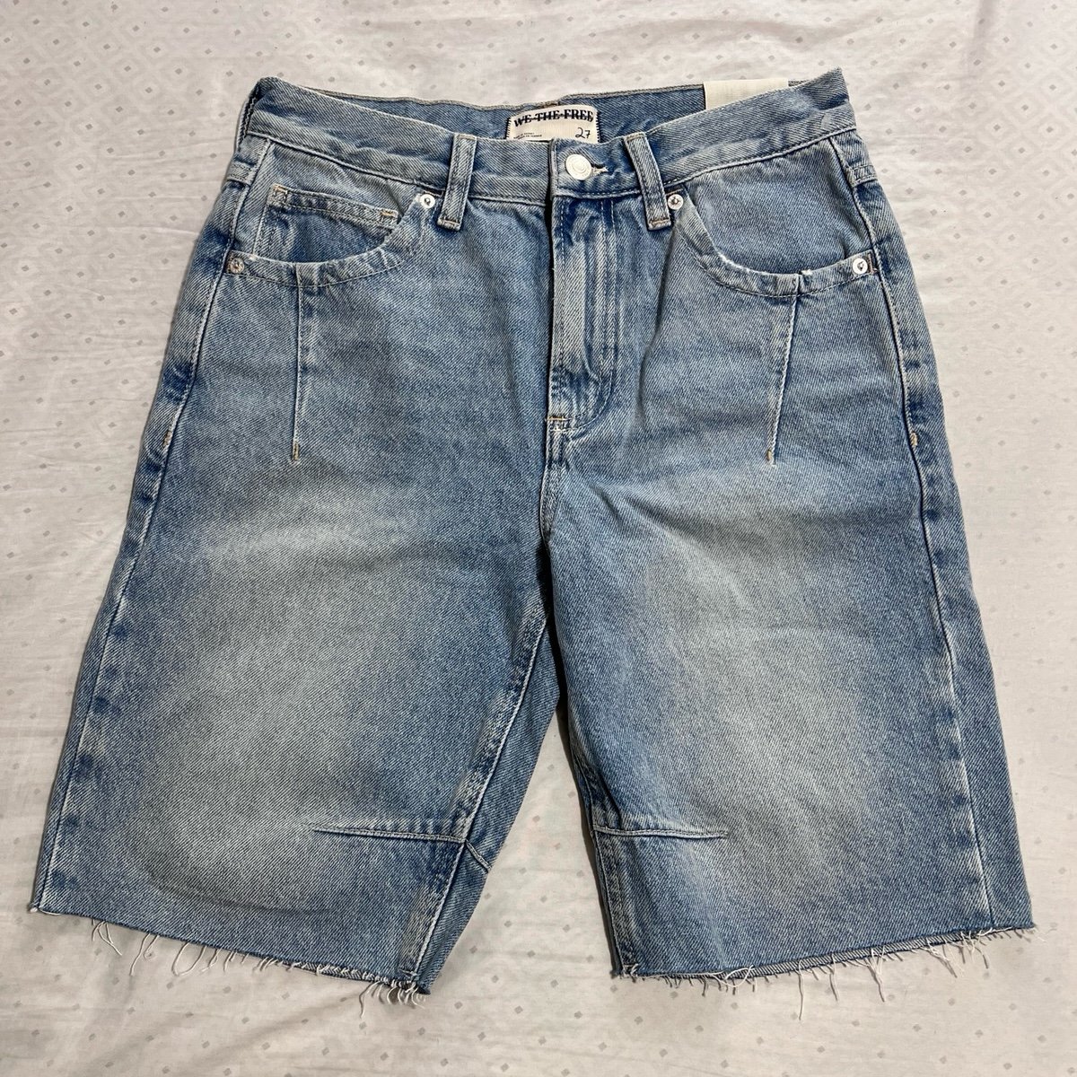 NEW FREE PEOPLE WE THE FREE GHOST TOWN HIGH RISE LONG SHORT WOMENS 27