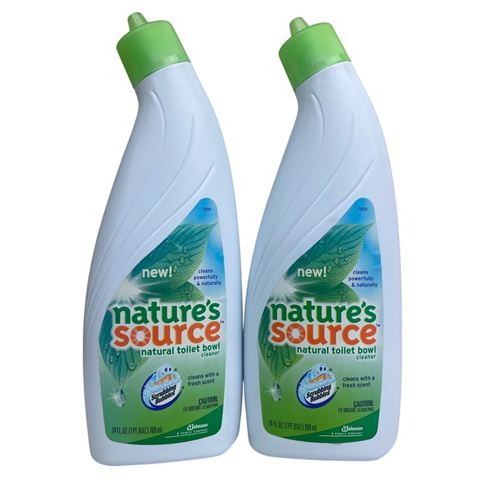 2 Natures Source Scrubbing Bubbles Natural Toilet Bowl Cleaner 24 Fl Oz Eco Rare