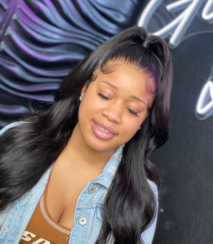 Human hair wig 24 inches