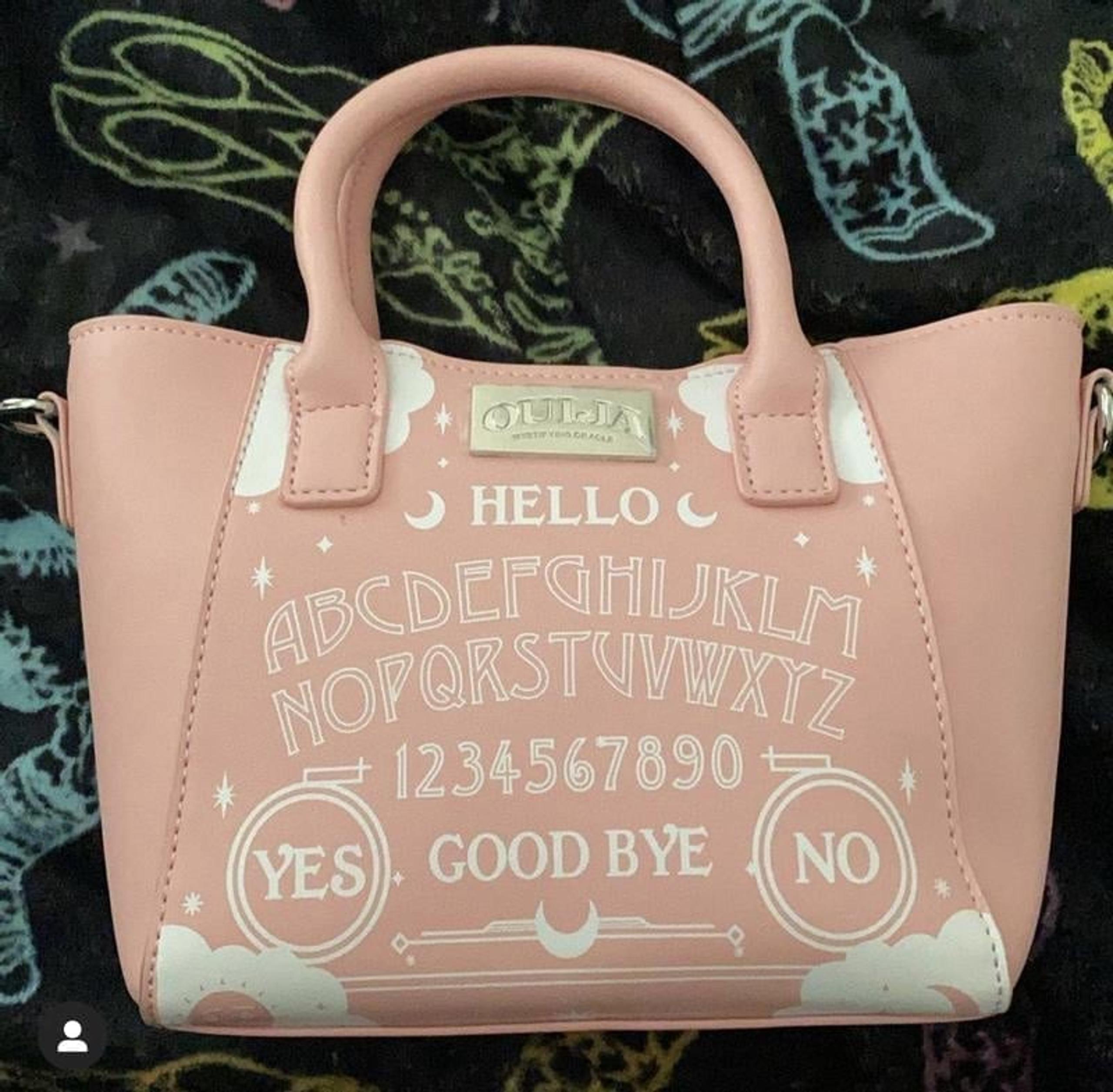 Bioworld Ouija Game Pastel Pink Mini Satchel Bag