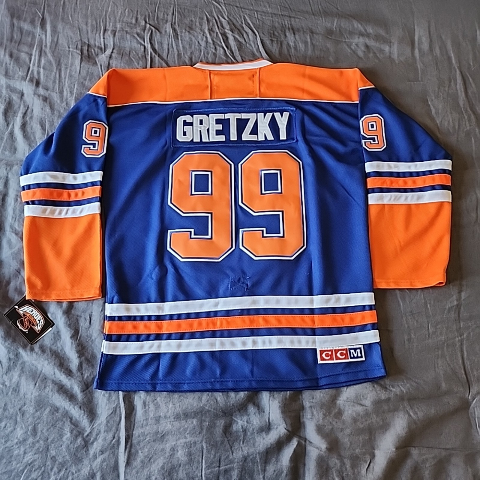 Vintage CCM Edmonton Oilers Wayne Gretzky Heroes Of Hockey Jersey Size 52