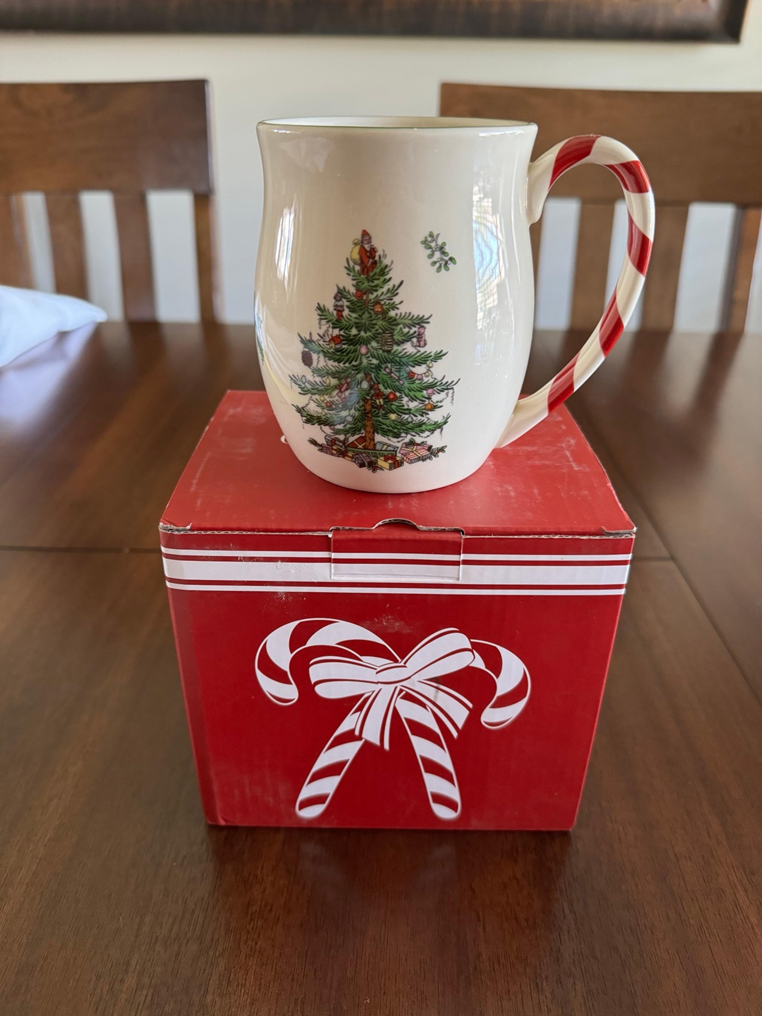 Spode Christmas Mug Peppermint pattern