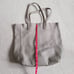 Cuyana Classic Unstructured Leather Pebbled Tote Purse Taupe Minimalist Everyday