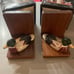 Vintage Mallard Duck Wood Bookends - Hand-Painted Ducks - 3 Sets