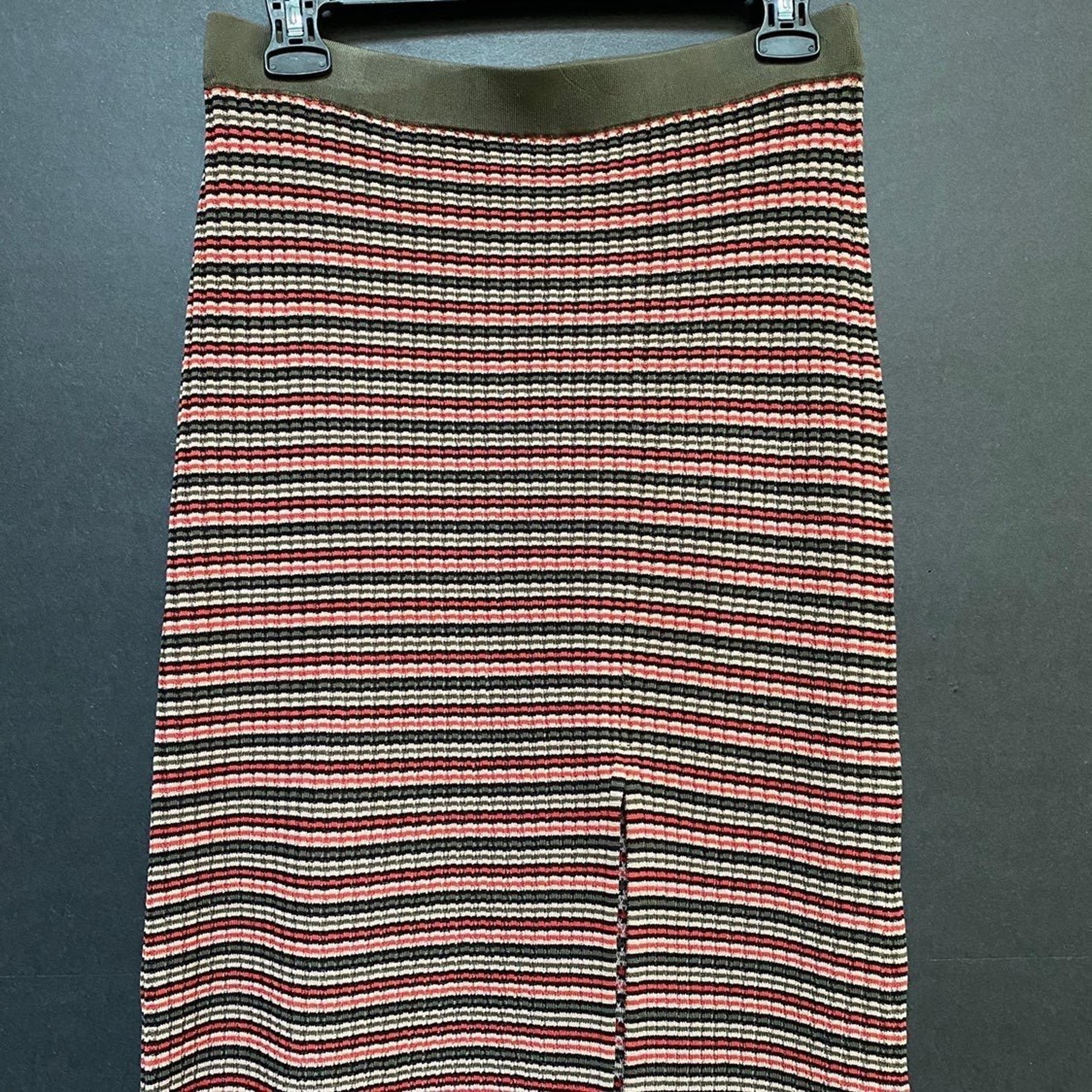 BCBGMaxAzria front split maxi skirt Sz