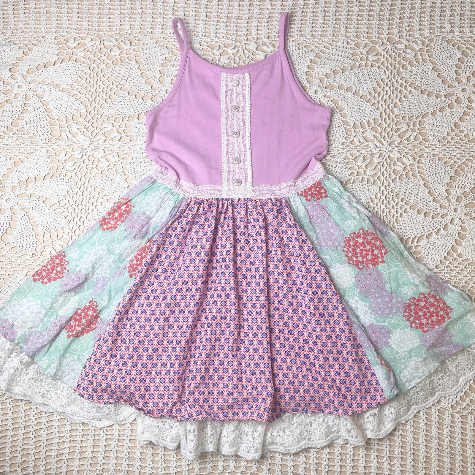 435 Matilda Jane Girls 10 Years Hello Lovely Beach Day Summer Sun Dress