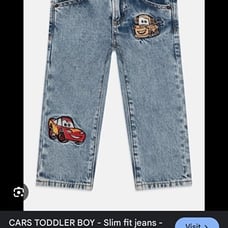 Gap Factory NWT Disney Pixar Cars Denim Jean Size 2-3T NWT