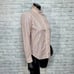 Vintage 70s 80s Simeon Womens S Colorful Vertical Striped Ruffle Button Blouse